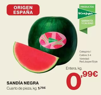 origen - Sandía Negra
