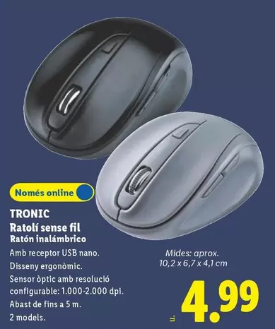 Tronic - Raton Inalámbrico
