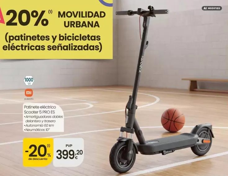 Xiaomi - Patinete Electrico Scooter 5 Pro ES