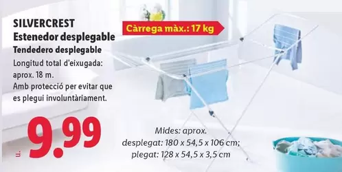SilverCrest - Tendedero Desplegable