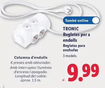 Tronic - Regletes Per A Endolls