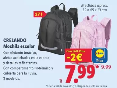 Crelando - Mochila Escolar