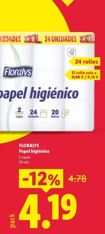 Floralys - Papel Higienico