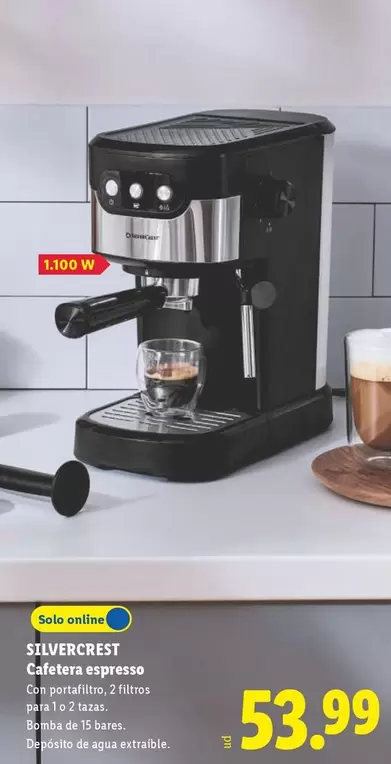 SilverCrest - Cafetera Espresso