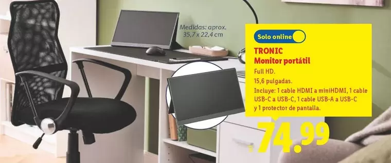 Tronic - Monitor Portátil