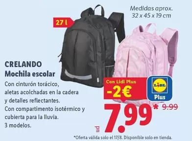 Crelando - Mochila Escolar