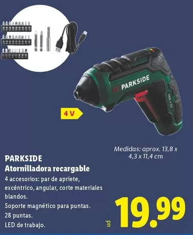 Parkside - Atornilladora Recargable