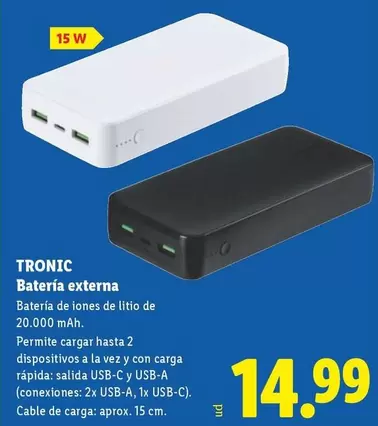 Tronic - Bateria Externa