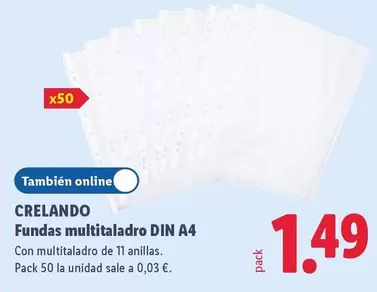 Crelando - Crelando Fundas Multitaladro DIN A4