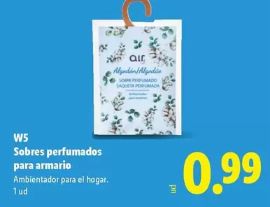 W5 - Sobres Perfumados Para Armario