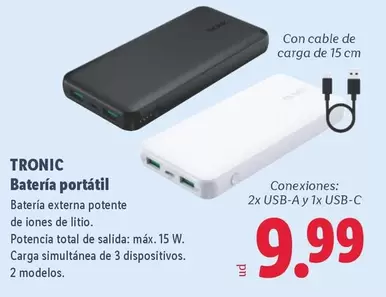 Tronic - Bateria Portátil