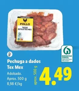 Realvalle - Pechuga A Dados Tex Mex