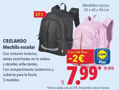 Crelando - Mochila Escolar
