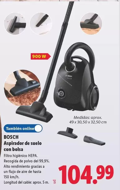 Bosch - Aspirador De Suelo Con Bolsa