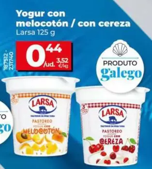 Larsa - Yogur Con Melocoton/Con Cereza
