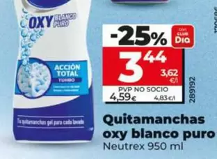 Neutrex - Quitamanchas Oxy Blanco Puro