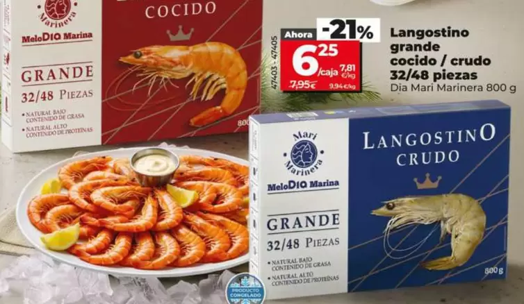 Dia Mari Marinera - Langostino Grande Cocido