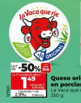 La Vaca Que Ríe - Queso Original En Porciones