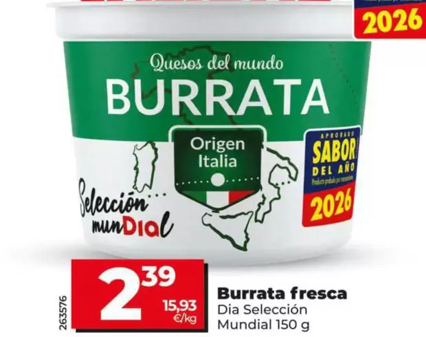 Dia Seleccion Mundial - Burrata Fresca