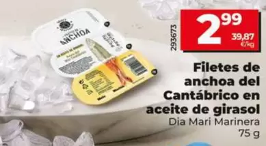 Dia Mari Marinera - Filetes De Anchoa Del Cantabrico En Aceite De Girasol