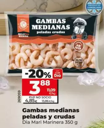 Dia Mari Marinera - Gambas Medianas Peladas Y Crudas