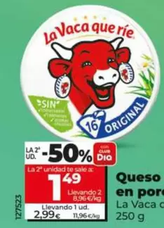 La Vaca Que Ríe - Queso Original En Porciones