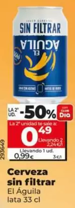 El Aguila - Cerveza Sin Filtrar 