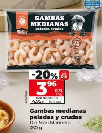 Dia Mari Marinera - Gambas Medianas Peladas Y Crudas