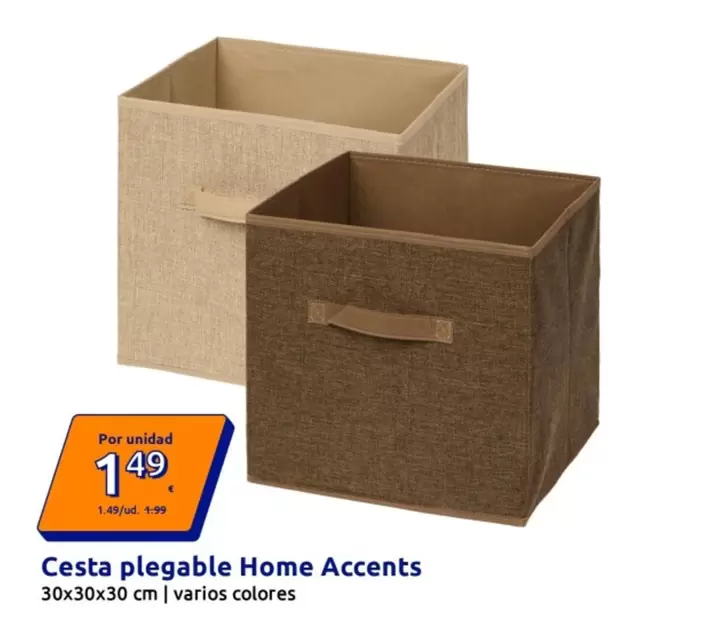 Home Accents - Cesta Plegable