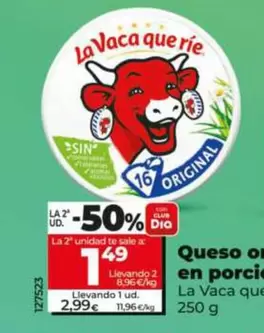 La Vaca Que Ríe - Queso Original En Porciones