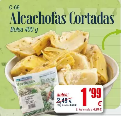 Alcachofas Cortadas