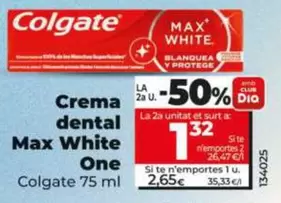 Colgate - Crema Dental Max White One