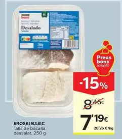 Eroski Basic - Talls De Bacallà Dessalat