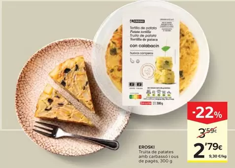 Eroski - Truita De Patates Amb Carbasso