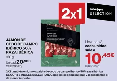 El Corte Inglés - Jamón De Cebo De Campo Ibérico 50% Raza Ibérica