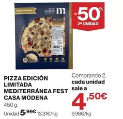Casa Modena - Pizza Edicion Limitada Mediterranea Fest