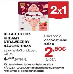 Häagen-Dazs - Helado Stick Creamy Strawberry