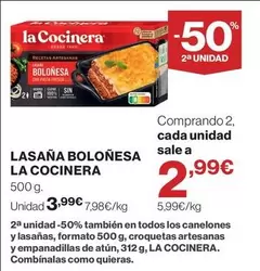 La Cocinera - Lasaña Boloñesa