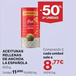 La Española - Aceitunas Rellenas De Anchoa