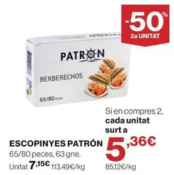 Patrón - Escopinyes
