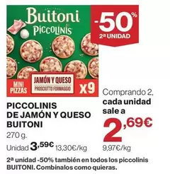 Buitoni - Piccolinis De Jamon Y Queso