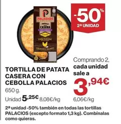 Palacios - Tortilla De Patata Casera Con Cebolla
