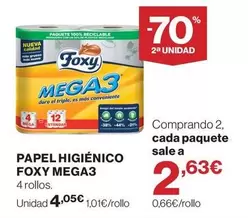 Foxy - Papel Higiénico Mega3