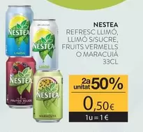 Nestea - Refresco Llimo, Llimo S/ Sucre, Fruits Vermells O Maracujá