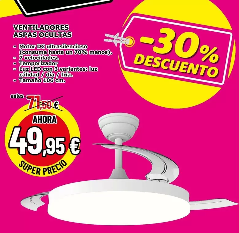 Ventiladores Aspas Ocultas