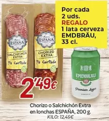 España - Chorizo O Salchichon Extra En Lonchas