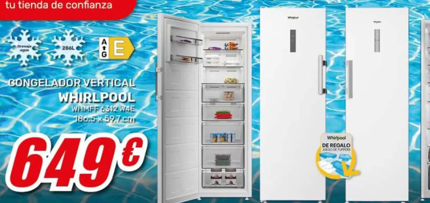 Whirlpool - Congelador Vertical