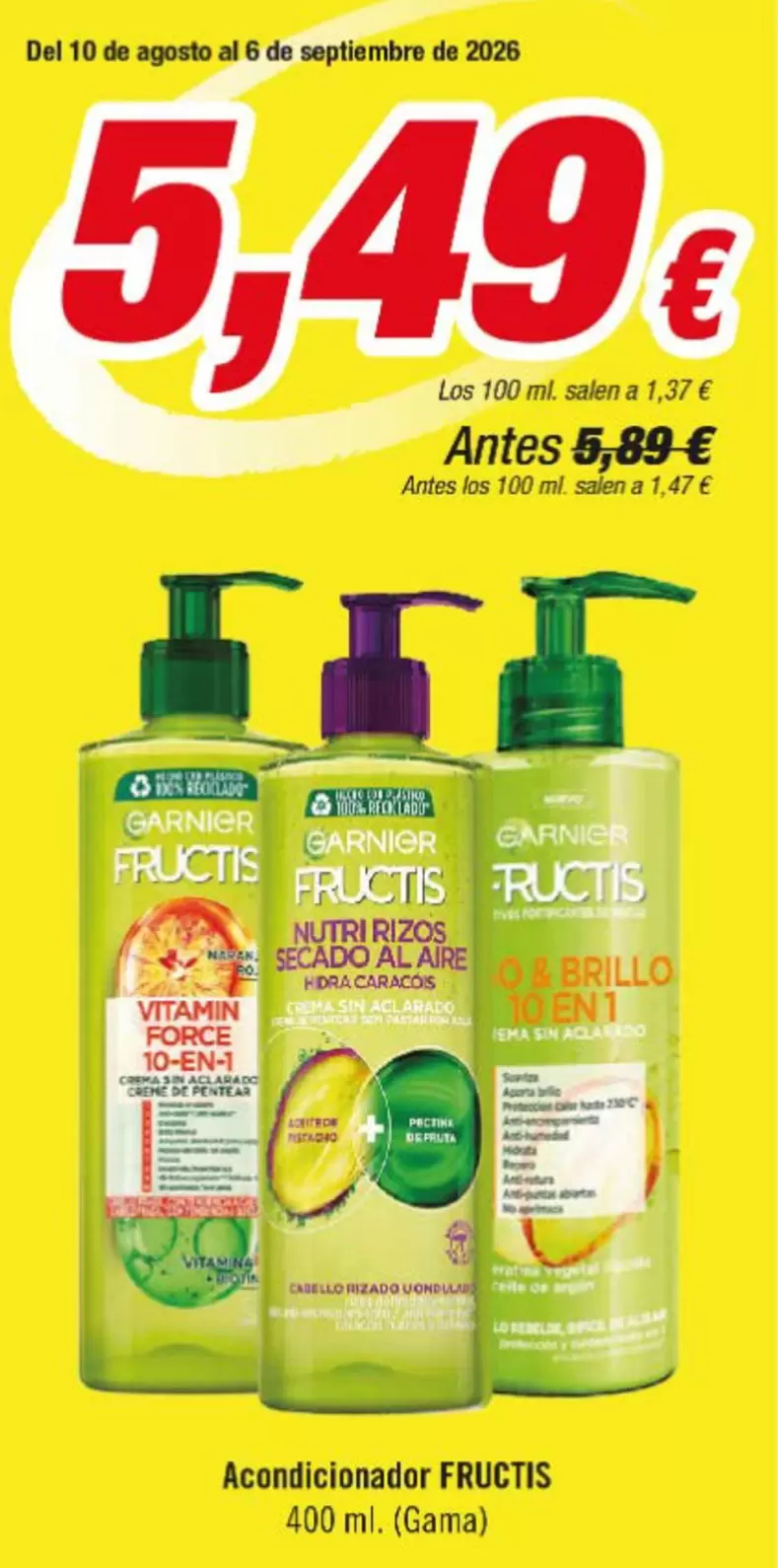 Garnier - Acondicionador Fructis