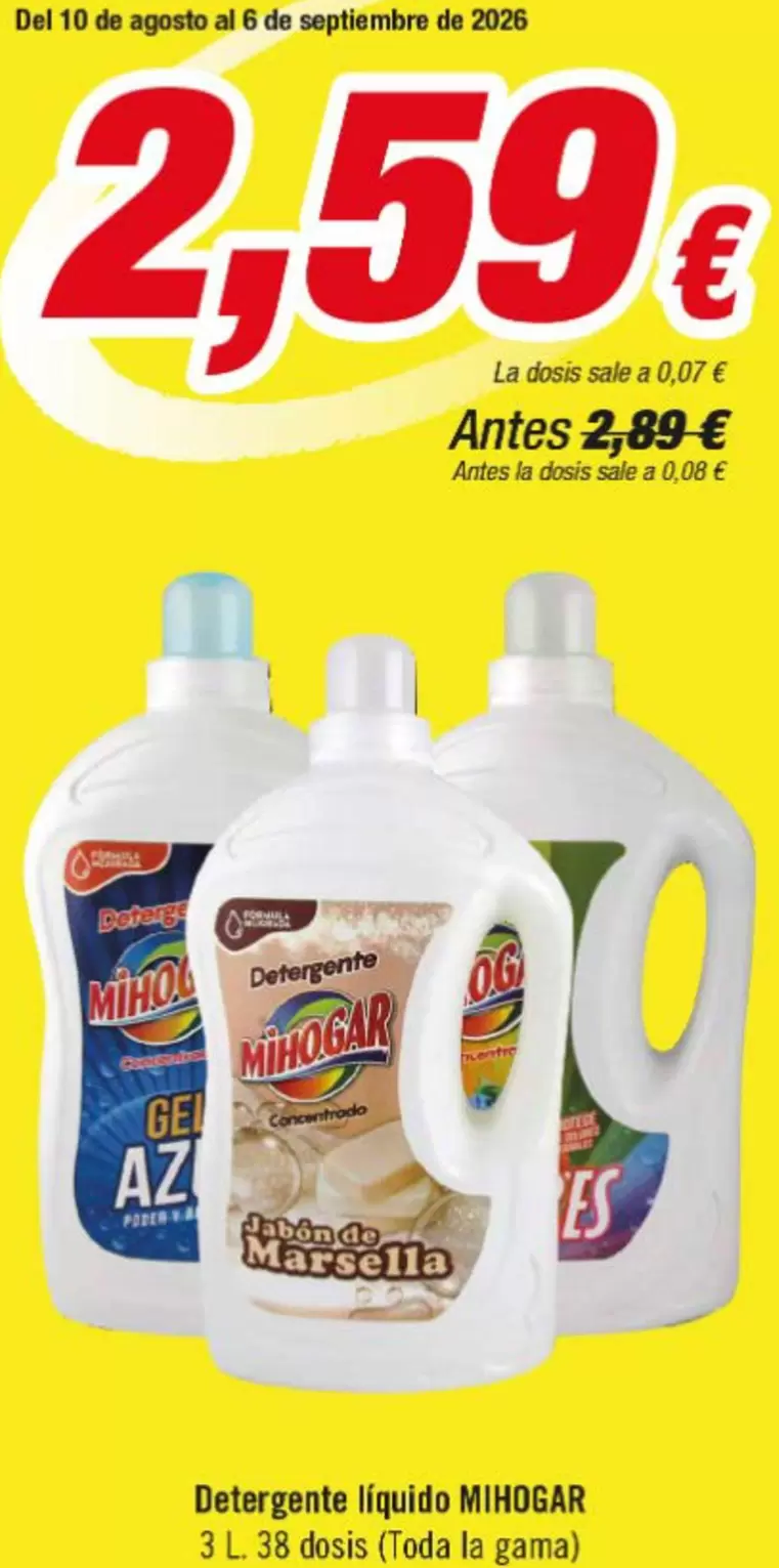 Mihogar - Detergente Líquido