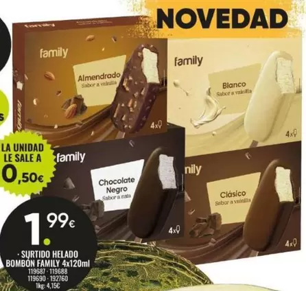 Family - Surtido Helado Bombon